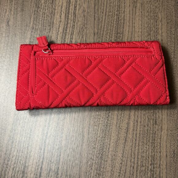 Vera Bradley RFID Georgia Wallet in Cardinal Red - Picture 2 of 7